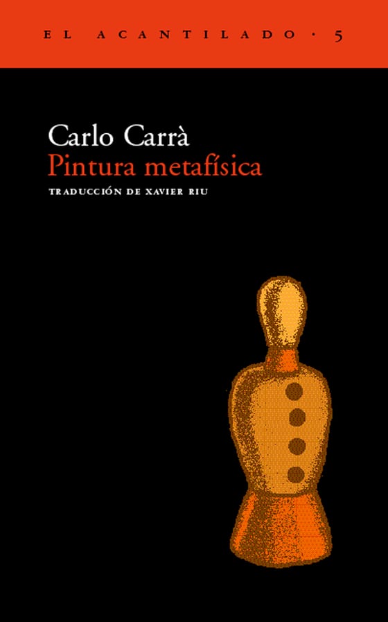 Portada de Pintura metafísica, de Carlo Carrà