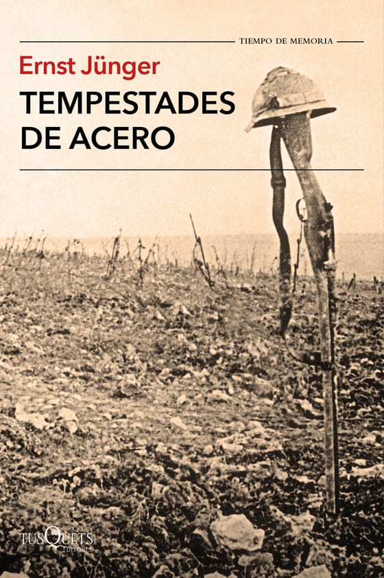 Portada de Tempestades de acero, de Ernst Jünger