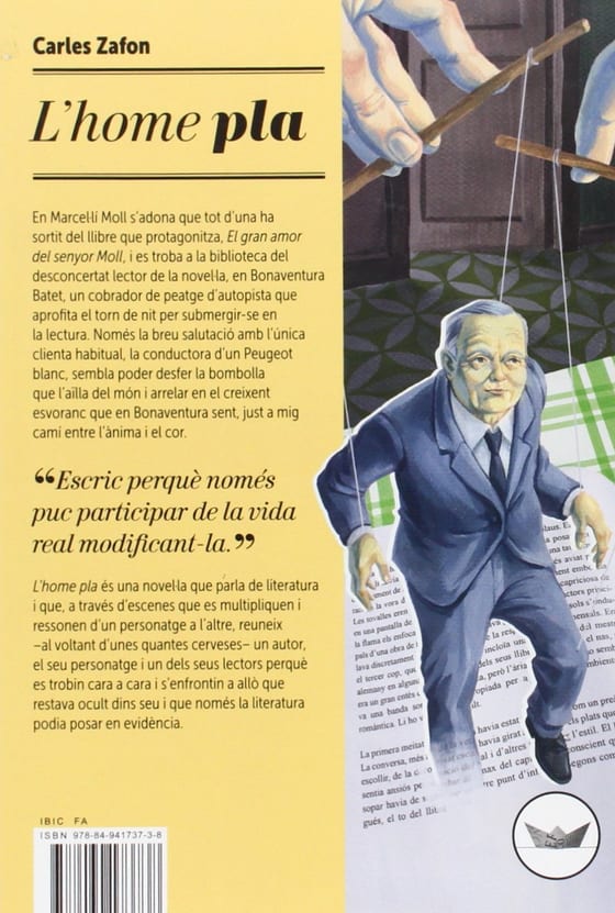 Coberta de L'home pla, de Carles Zafon Llopis