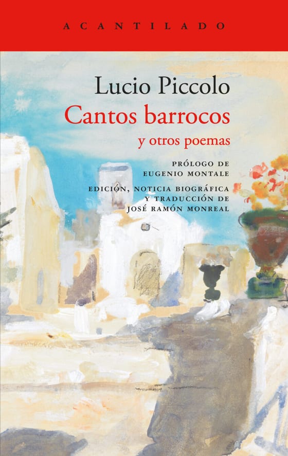 Portada de Cantos barrocos, de Lucio Piccolo