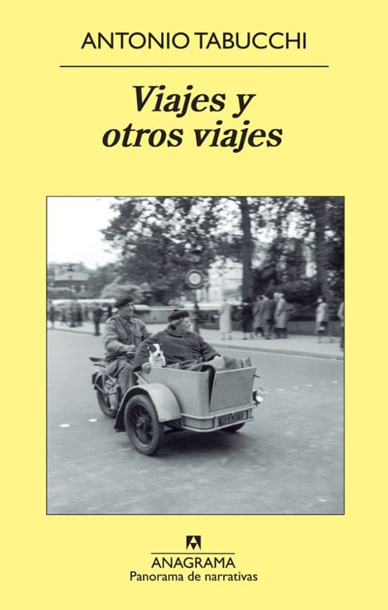 Portada de Viajes y otros viajes, de Antonio Tabucchi