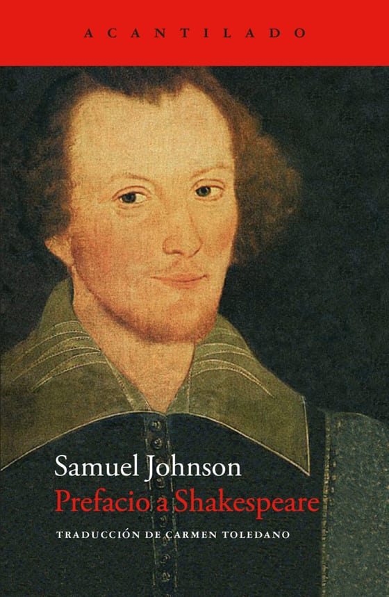Coberta de Prefacio a Shakespeare, de Samuel Johnson