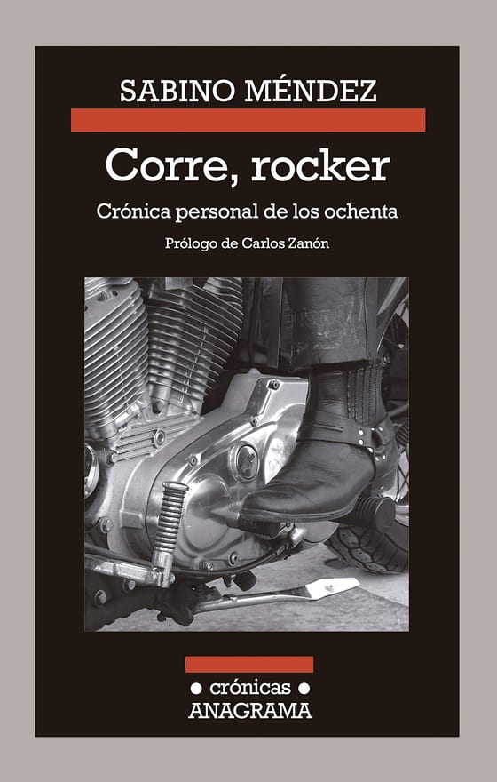Coberta de Corre, rocker: crónica personal de los ochenta, de Sabino Mendez