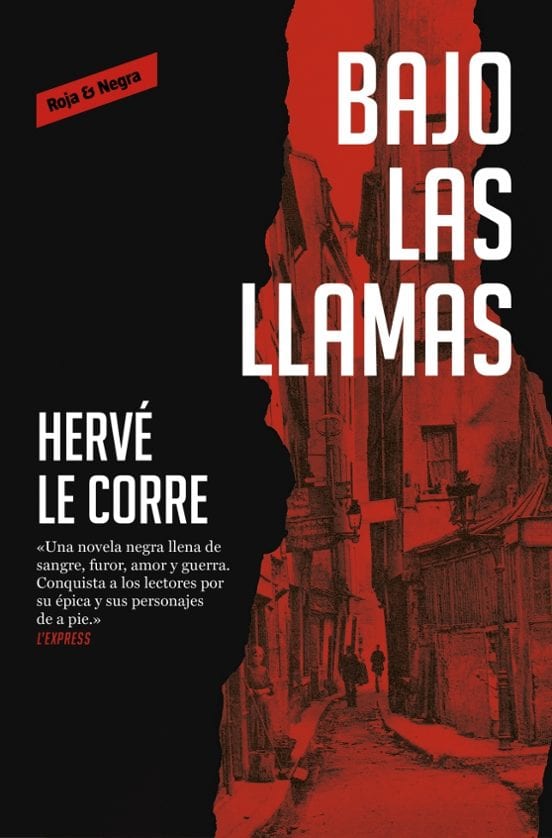 Portada de Bajo las llamas, de Hervé Le Corre