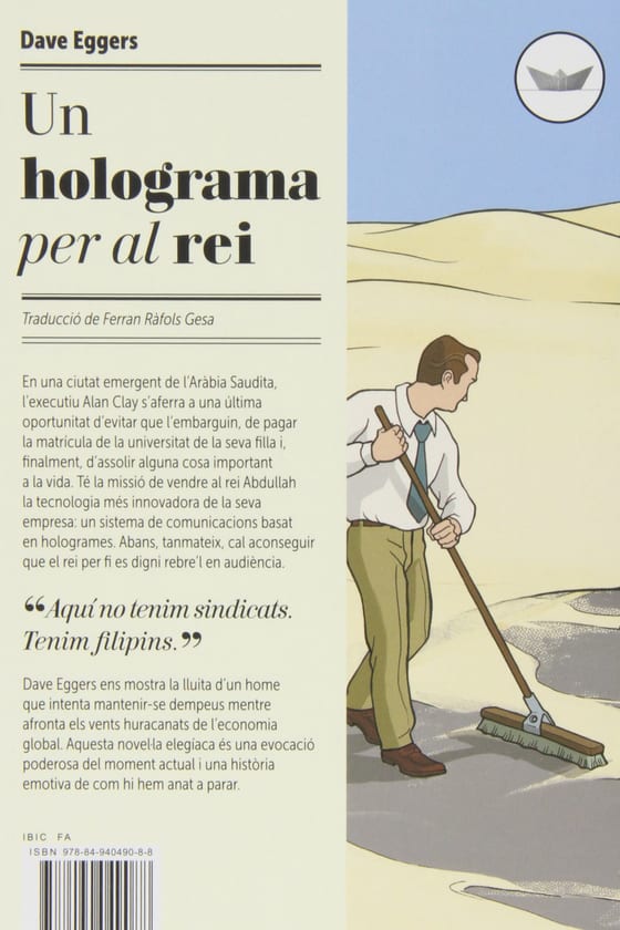 Coberta de Un holograma per al rei, de Dave Eggers