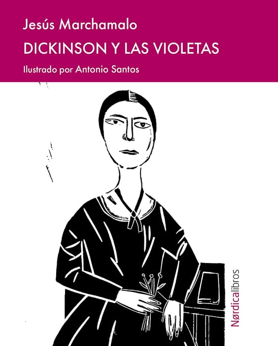 Coberta de Dickinson y las violetas, de Jesús Marchamalo