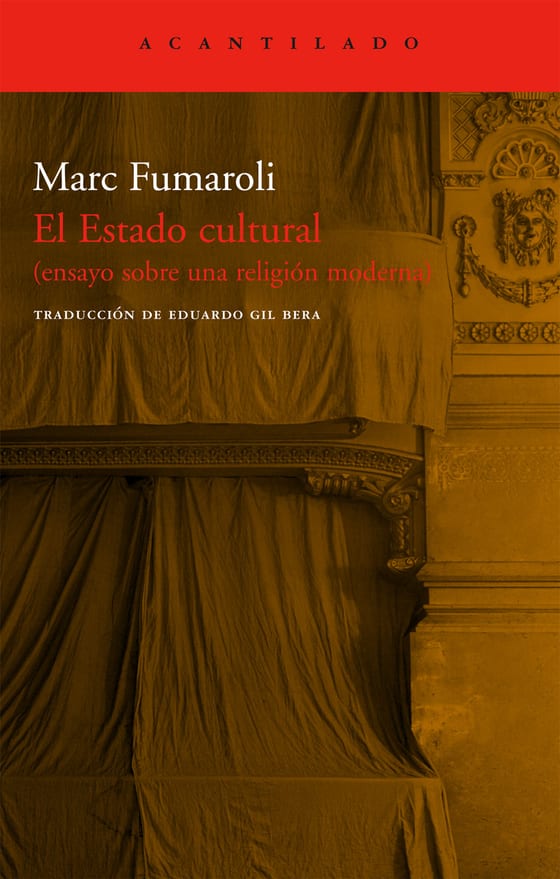 Coberta de El Estado cultural, de Marc Fumaroli