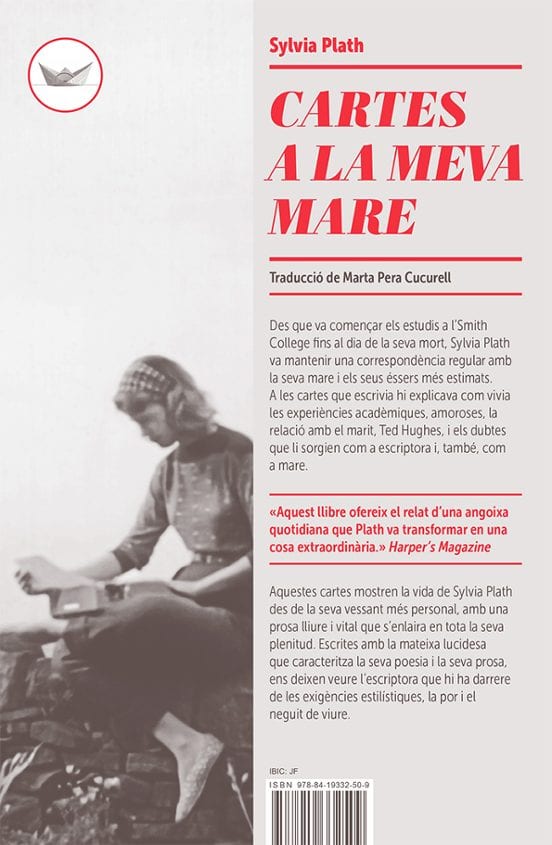 Portada de Cartes a la meva mare, de Sylvia Plath
