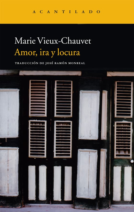 Portada de Amor, ira y locura, de Marie Vieux-Chauvet