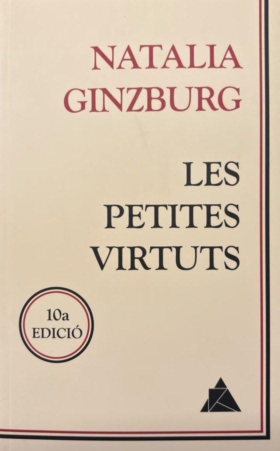 Portada de Les petites virtuts, de Natalia Ginzburg