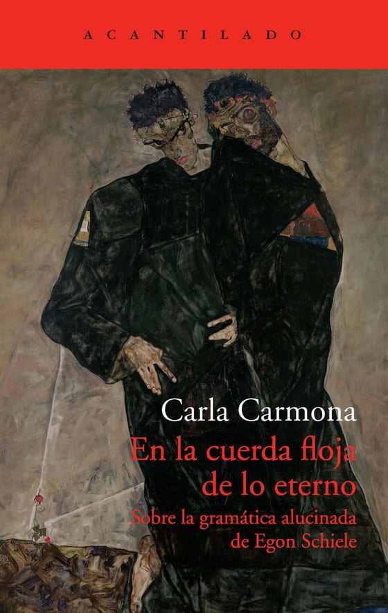 Coberta de En la cuerda floja de lo eterno, de Carla Carmona