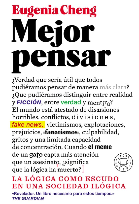 Coberta de Mejor pensar, de Eugenia Cheng