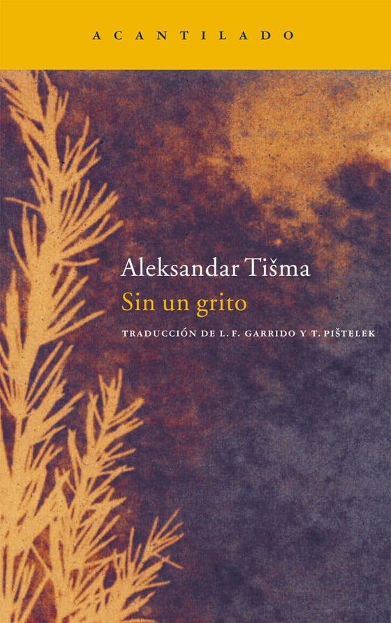 Coberta de Sin un grito, de Aleksandar Tišma