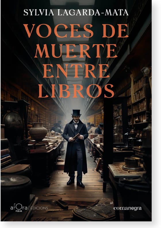 Coberta de Voces de muerte entre libros, de Sylvia Lagarda-Mata