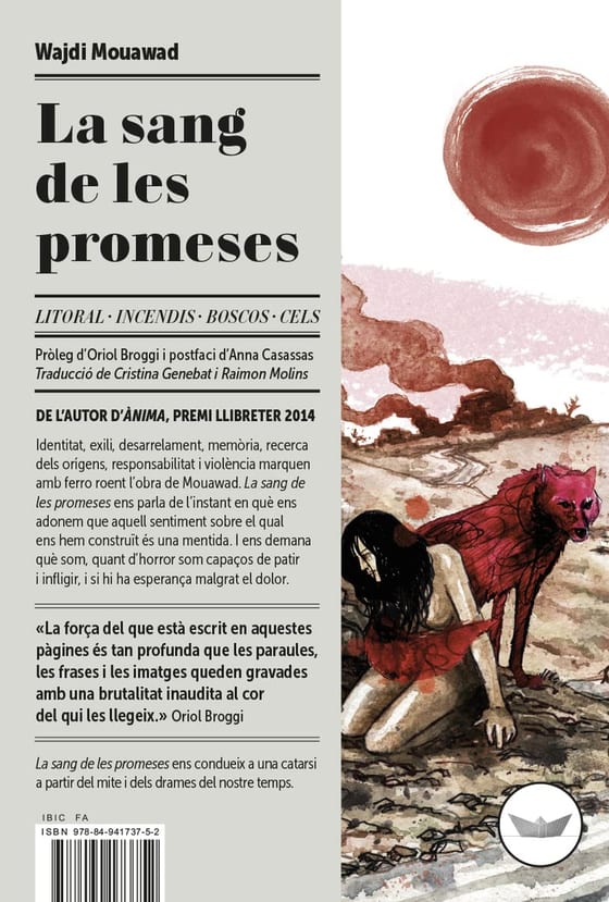 Coberta de La sang de les promeses, de Wajdi Mouawad