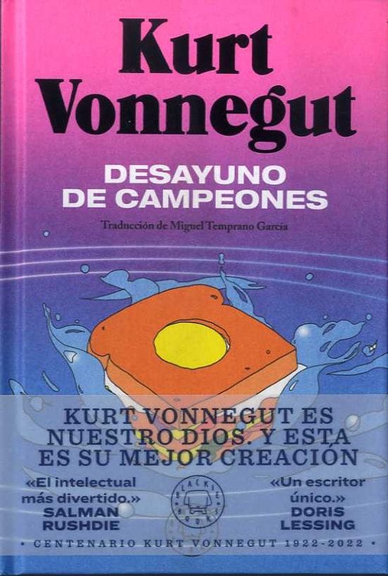 Portada de Desayuno de campeones, de Kurt Vonnegut