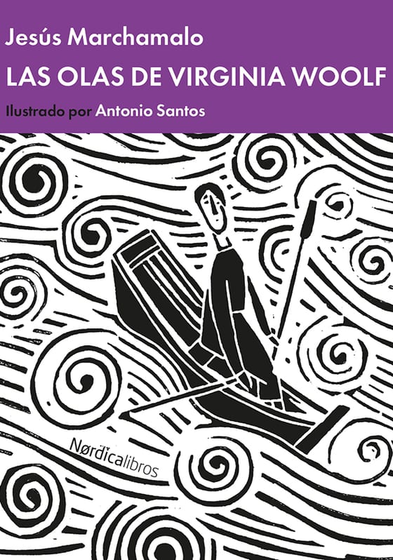 Coberta de Virginia Woolf, las olas, de Jesús Marchamalo