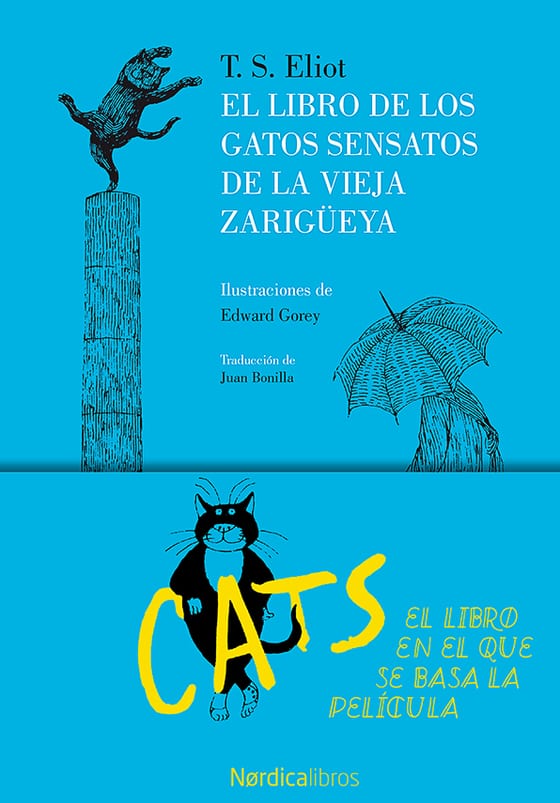 Coberta de El libro de los gatos sensatos de la Vieja Zarigüeya, de T.S. Eliot