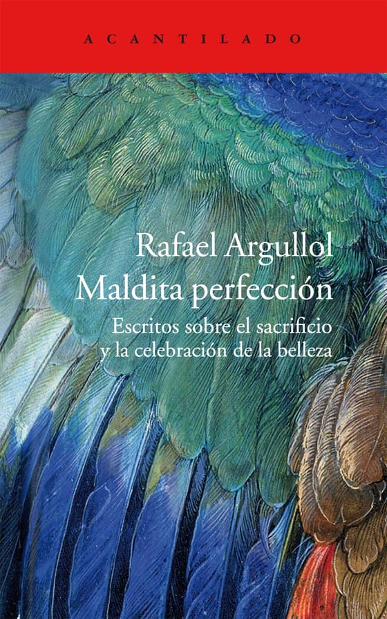 Coberta de Maldita perfección, de Rafael Argullol