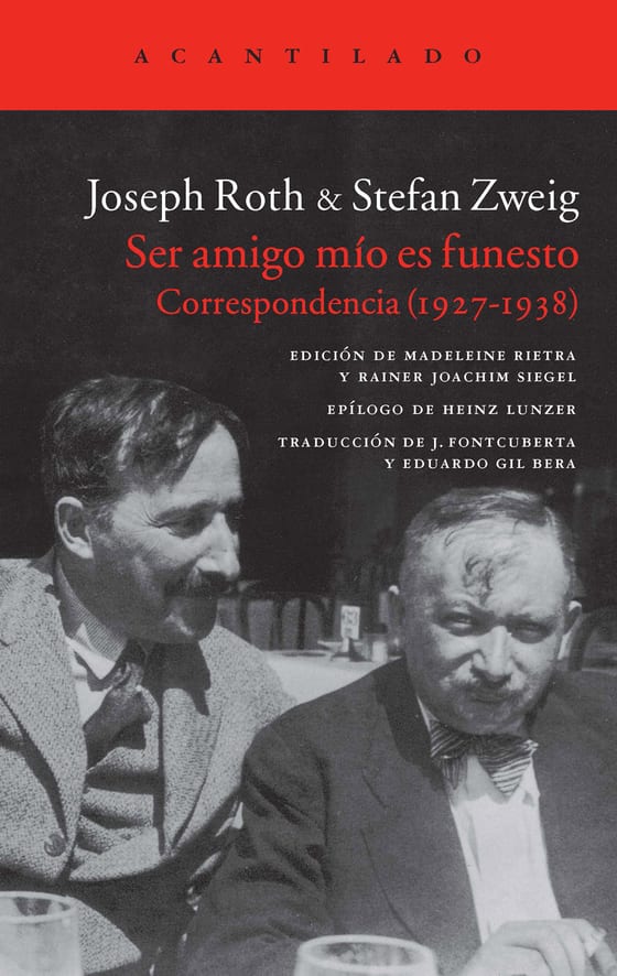 Coberta de Ser amigo mío es funesto, de Joseph Roth y Stefan Zweig