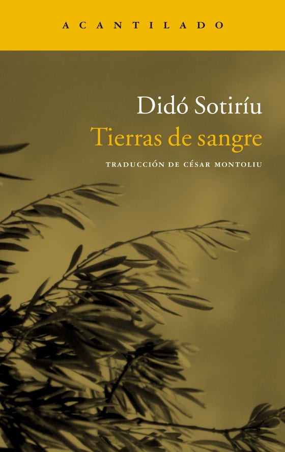 Coberta de Tierras de sangre, de Didó Sotiríu