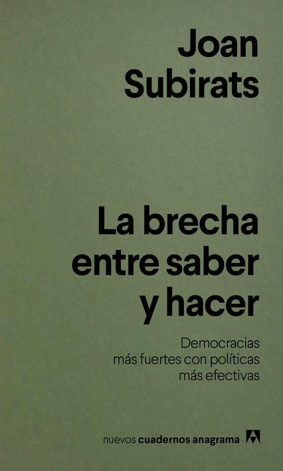 Coberta de La brecha entre saber y hacer, de Joan subirat