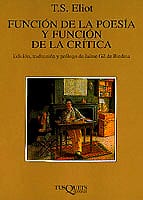 Portada de Función de la poesía y función de la crítica, de T. S. Eliot
