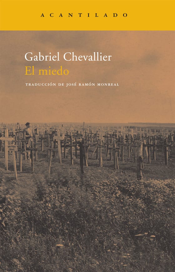 Coberta de El miedo, de Gabriel Chevallier