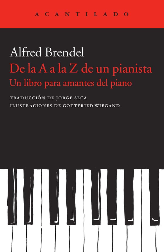 Coberta de De la A a la Z de un pianista, de Alfred Brendel