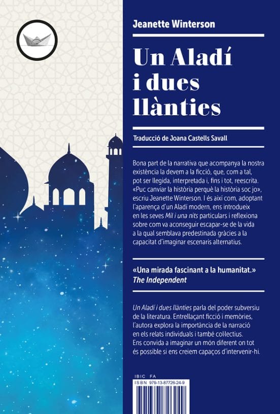 Portada de Un Aladí i dues llànties, de Jeanette Winterson