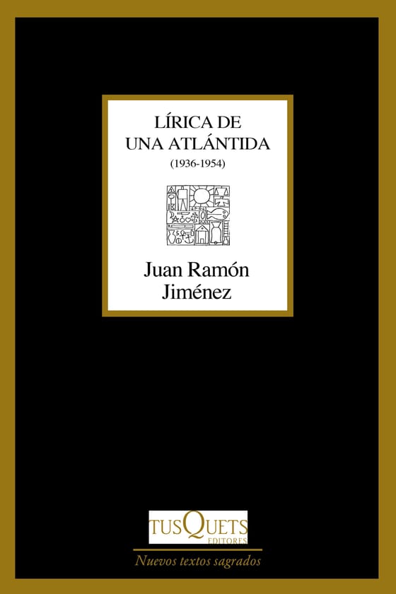 Coberta de Lírica de una Atlántida, de Juan Ramón Jiménez