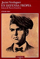 Coberta de En defensa pròpia, de Jacint Verdaguer