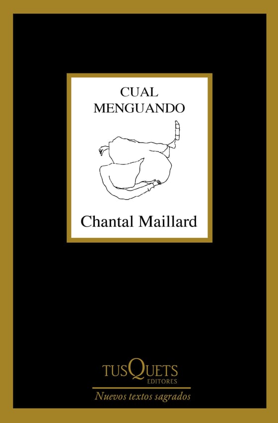Portada de Cual menguando, de Chantal Maillard
