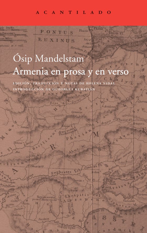 Coberta de Armenia en prosa y en verso, de Ósip Mandelstam