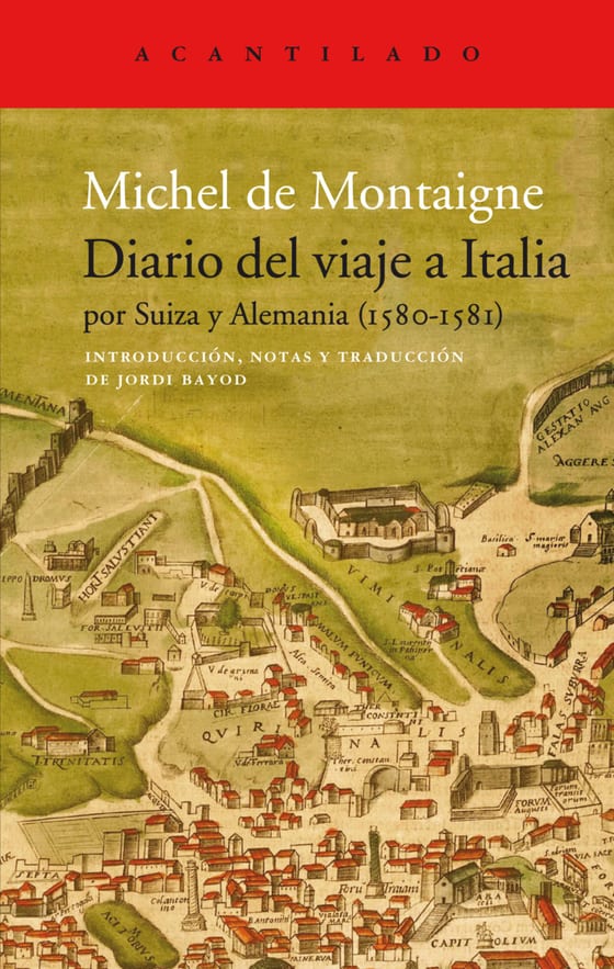 Portada de Diario del viaje a Italia, de Michel de Montaigne
