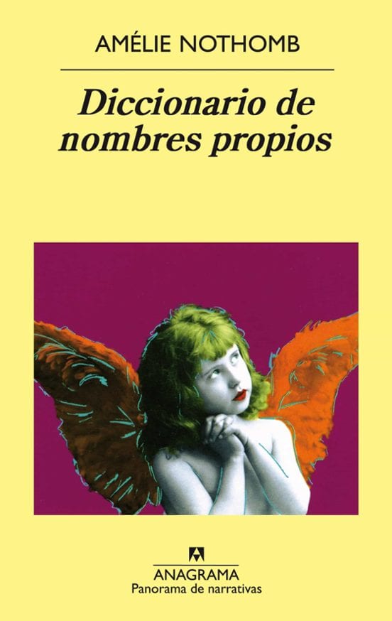 Coberta de Diccionario de nombres propios, d'Amélie Nothomb
