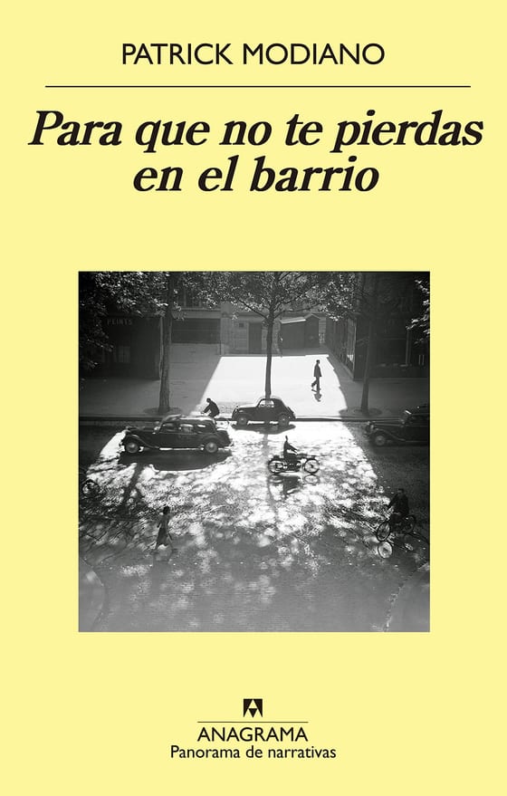 Portada de Para que no te pierdas en el barrio, de Patrick Modiano