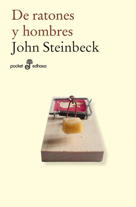 Coberta de De ratones y hombres, de John Steinbeck