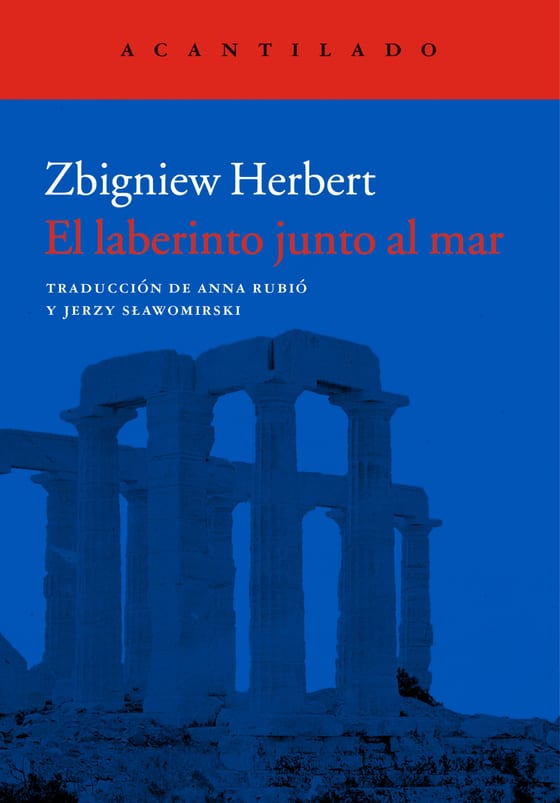 Coberta de El laberinto junto al mar, de Zbigniew Herbert