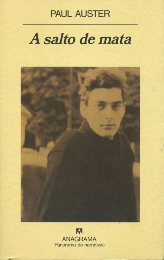 Coberta de A salto de mata, de Paul Auster