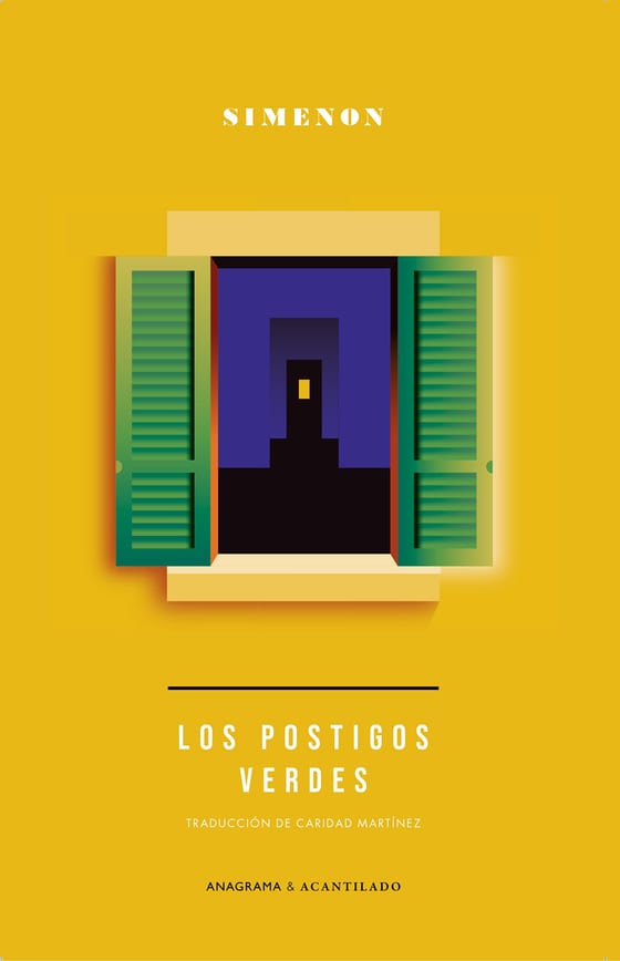 Coberta de Los postigos verdes, de Georges Simenon
