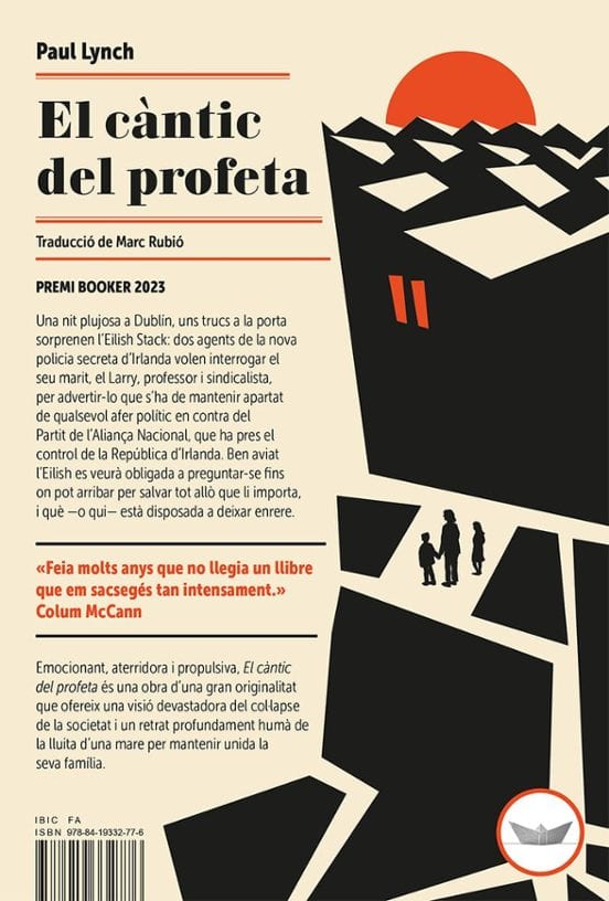 Coberta de El càntic del profeta, de Paul Lynch