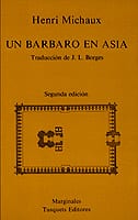 Portada de Un bárbaro en Asia, de Henri Michaux
