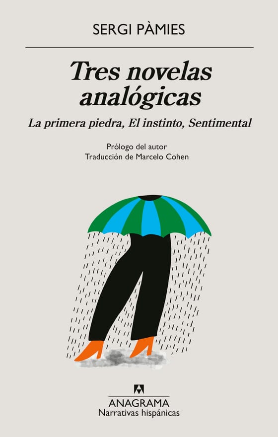 Portada de Tres novelas analógicas, de Sergi Pamies