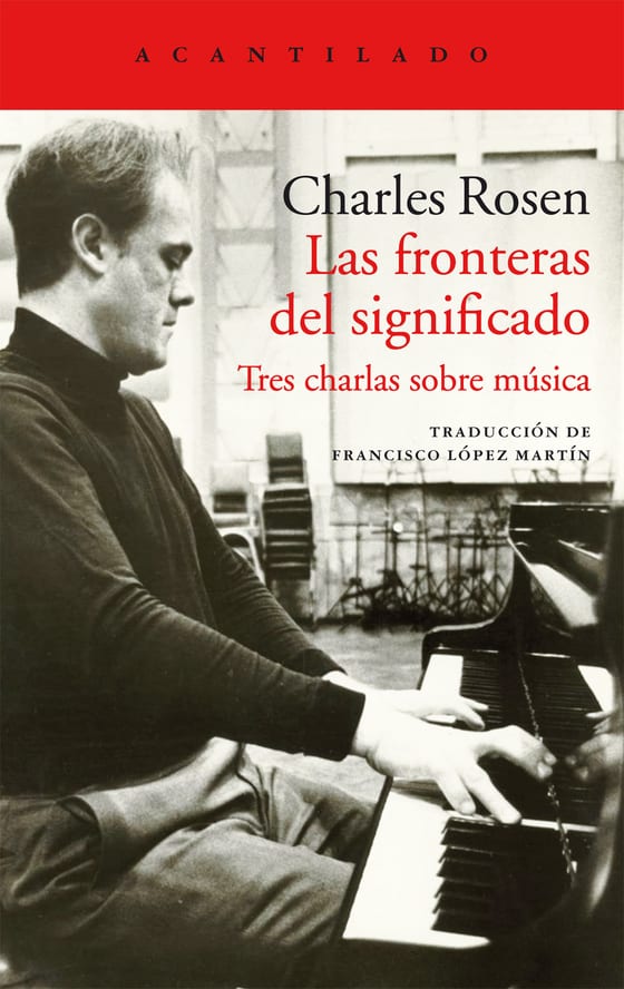 Coberta de Las fronteras del significado, de Charles Rosen