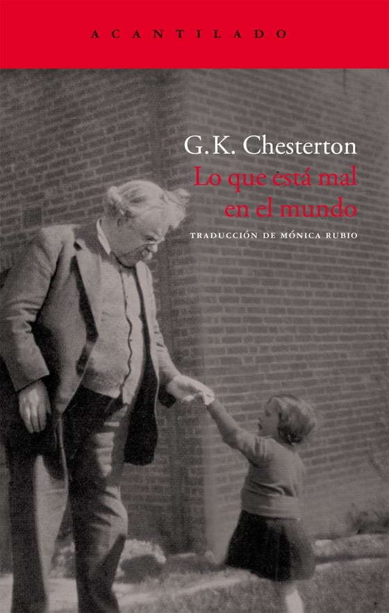 Coberta de Lo que está mal en el mundo, de G.K. Chesterton