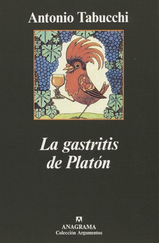 Portada de La gastritis de Platón, de Antonio Tabucchi