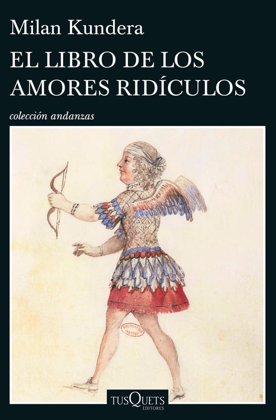 Coberta de El libro de los amores ridículos, de Milan Kundera