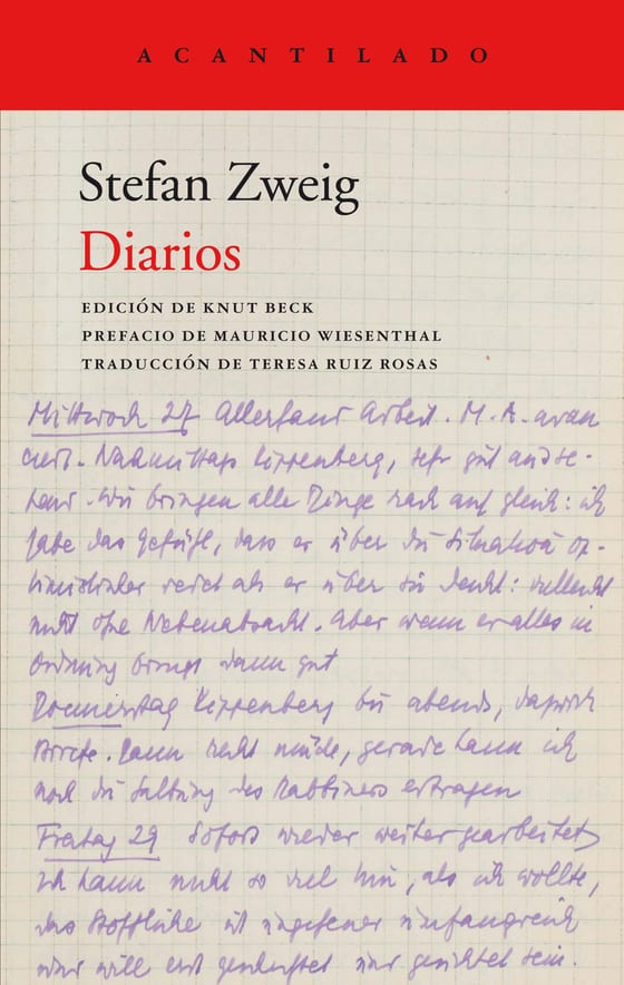 Coberta de Diarios, de Stefan Zweig