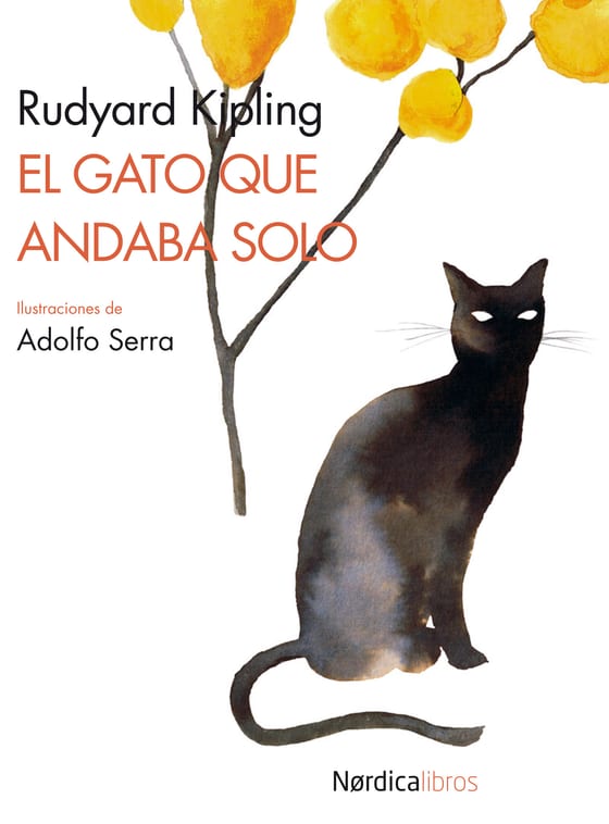 Coberta de El gato que andaba solo. Cuento, de Rudyard Kipling